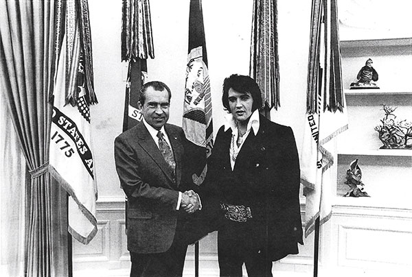 Richard Nixon and Elvis Presley